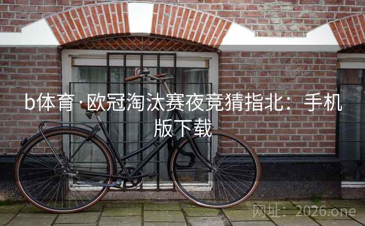 b体育·欧冠淘汰赛夜竞猜指北：手机版下载