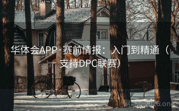 华体会APP·赛前情报：入门到精通（支持DPC联赛）