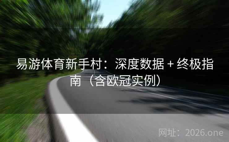 易游体育新手村：深度数据 + 终极指南（含欧冠实例）